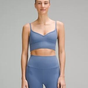 Blue Lululemon Align Sweetheart Bra, Size 14